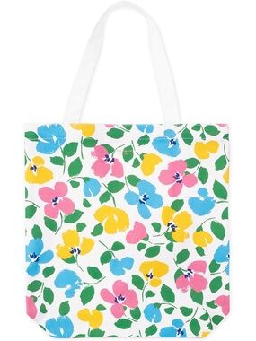 Kate Spade New York Painterly Bouquet Canvas Book Tote NWT
